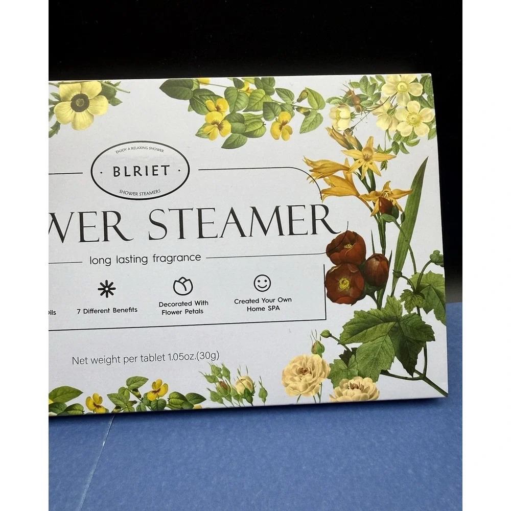 Shower Steamers Aromatherapy BLRIET 8 Pack New In Box. Individually Wrapped
